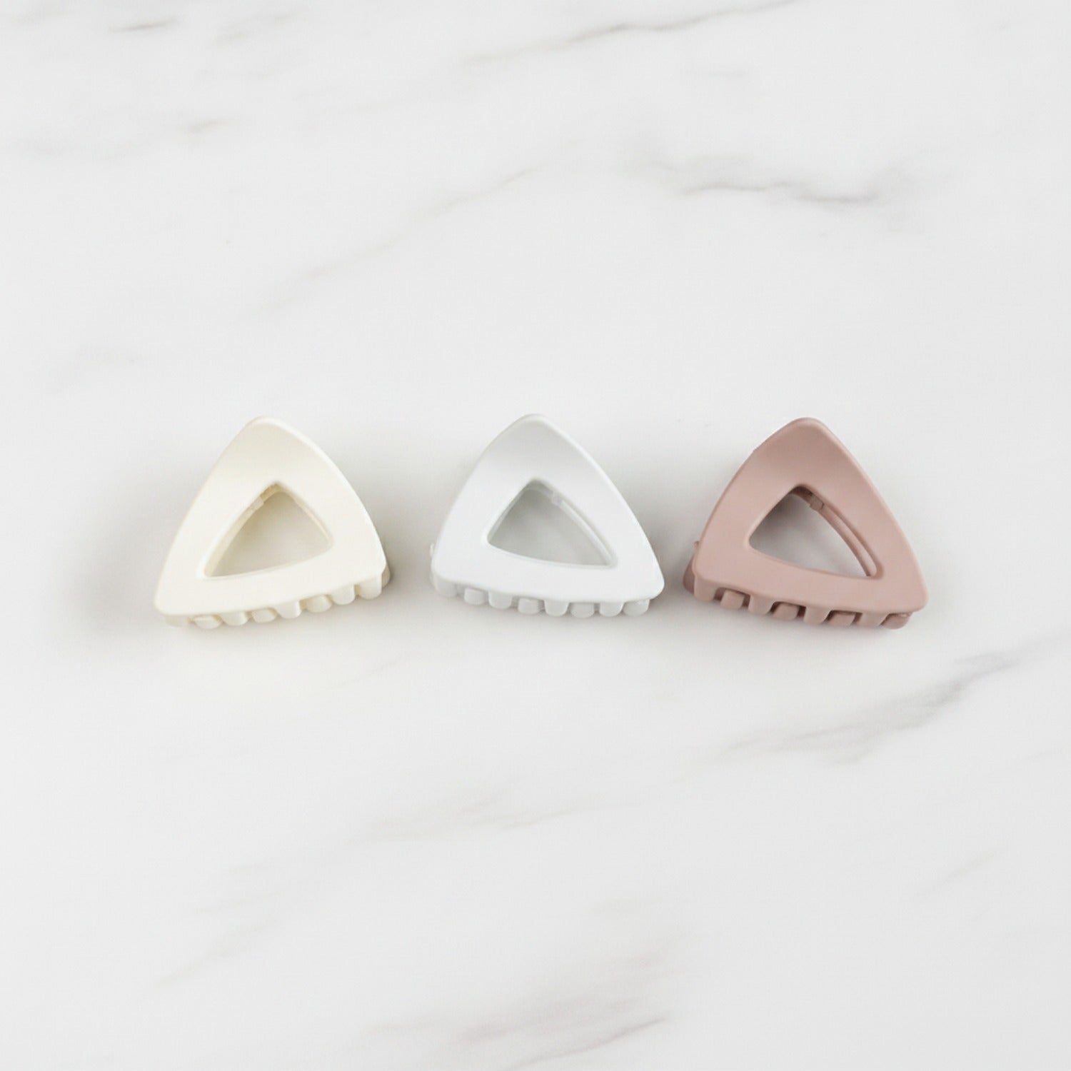 Triangle Hair Clips Set Pastel Cute Kitty
