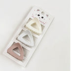 Triangle Hair Clips Set Pastel Cute Kitty – hair accessories (view 1)