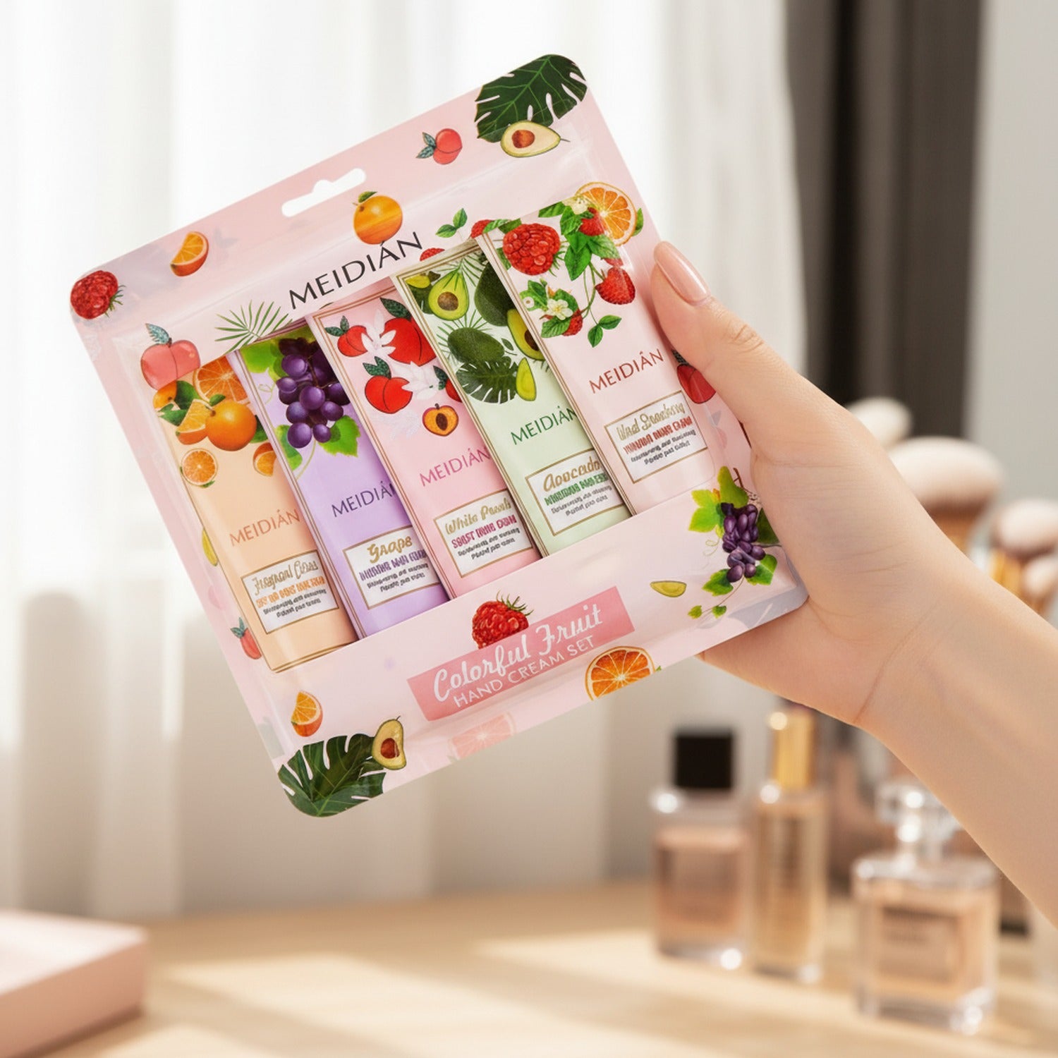 Colorful Fruit Hand Cream Set, 5-Piece