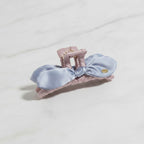 Quilted Hair Claw With Satin Bow – hair accessories (view 3)