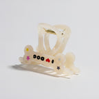Clear Butterfly Hair Claw With Colorful Stars – hair accessories (view 1)