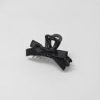 Black Ribbon Bow Hair Claw Clip – hair accessories (view 1)