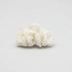 Cream Floral Ruffle Hair Claw Clip – hair accessories (view 1)