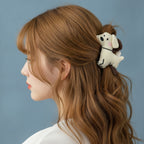 Cream Puppy Hair Claw Clip – hair accessories (view 3)