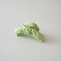 Satin Hair Claw With Bow - Green Cloud Hair Clip