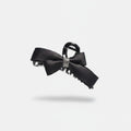 Black Satin Bow Hair Claw with Rhinestones – hair accessories (view 1)
