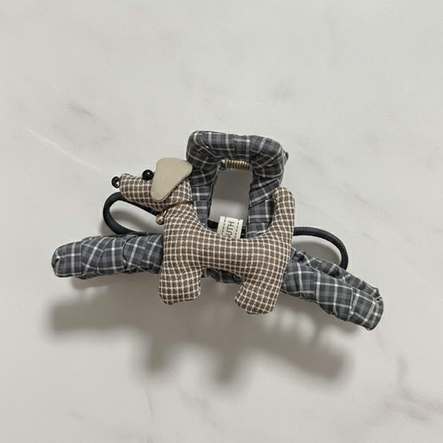 Plaid Patchwork Hair Claw Clip