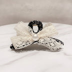 Lace Hair Claw With Pearl Center – hair accessories (view 2)