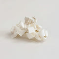 Satin Bow Hair Claw Clip - Cream