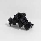 Satin Bow Hair Claw Clip - Black