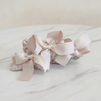 Satin Bow Hair Claw Clip - Pink