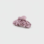 Ruched Hair Claw Clip - Pink Purple Plaid Claw Clip