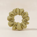 Gingham Fabric Hair Scrunchie – hair accessories (view 1)