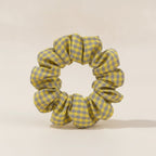Gingham Fabric Hair Scrunchie – hair accessories (view 1)