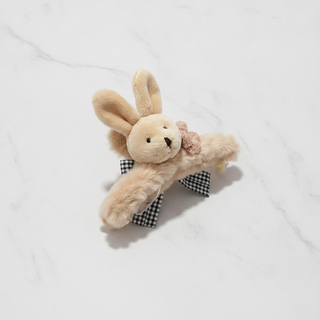 Cute Bunny Plush Hair Claw Clip – hair accessories (view 3)