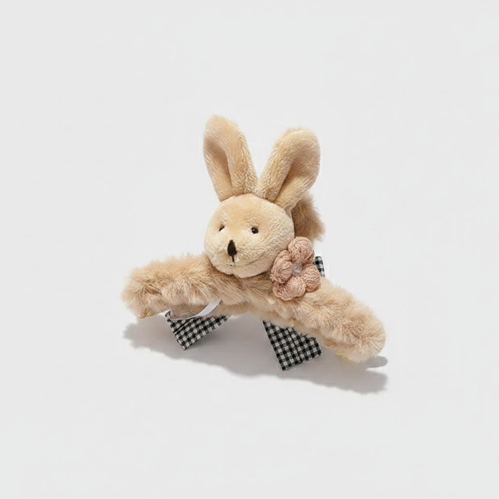 Cute Bunny Plush Hair Claw Clip – hair accessories (view 1)