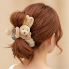 Cute Bunny Plush Hair Claw Clip – hair accessories (view 2)