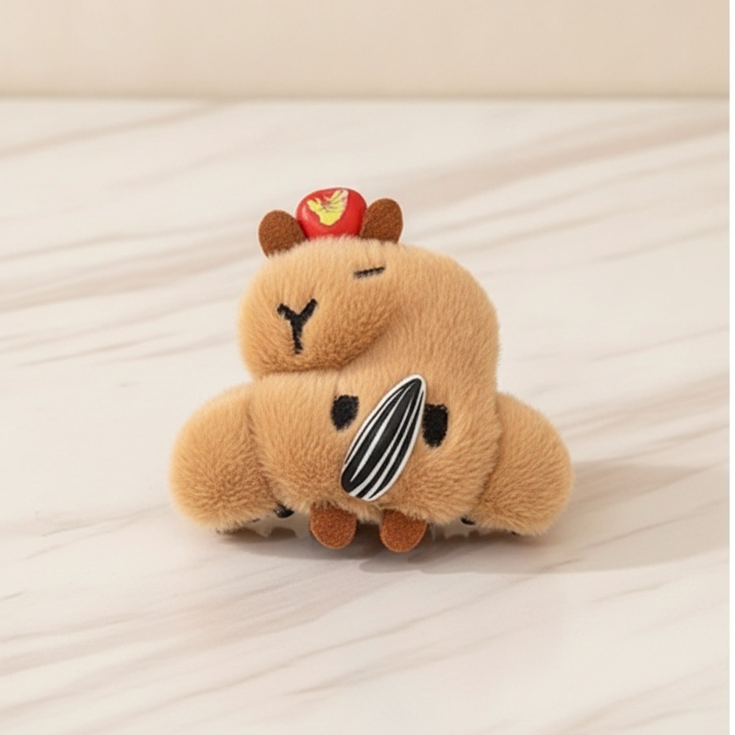 Cute Bear Plush Hair Claw Clip