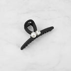 Black Pearl And Rhinestone Hair Claw Clip – hair accessories (view 3)
