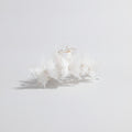 White Pearl Flower Hair Claw Clip – hair accessories (view 1)