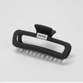 Black Minimalist Hair Claw Clip - Black Base Mini Rectangle Claw Clip