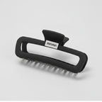 Black Minimalist Hair Claw Clip - Black Base Mini Rectangle Claw Clip