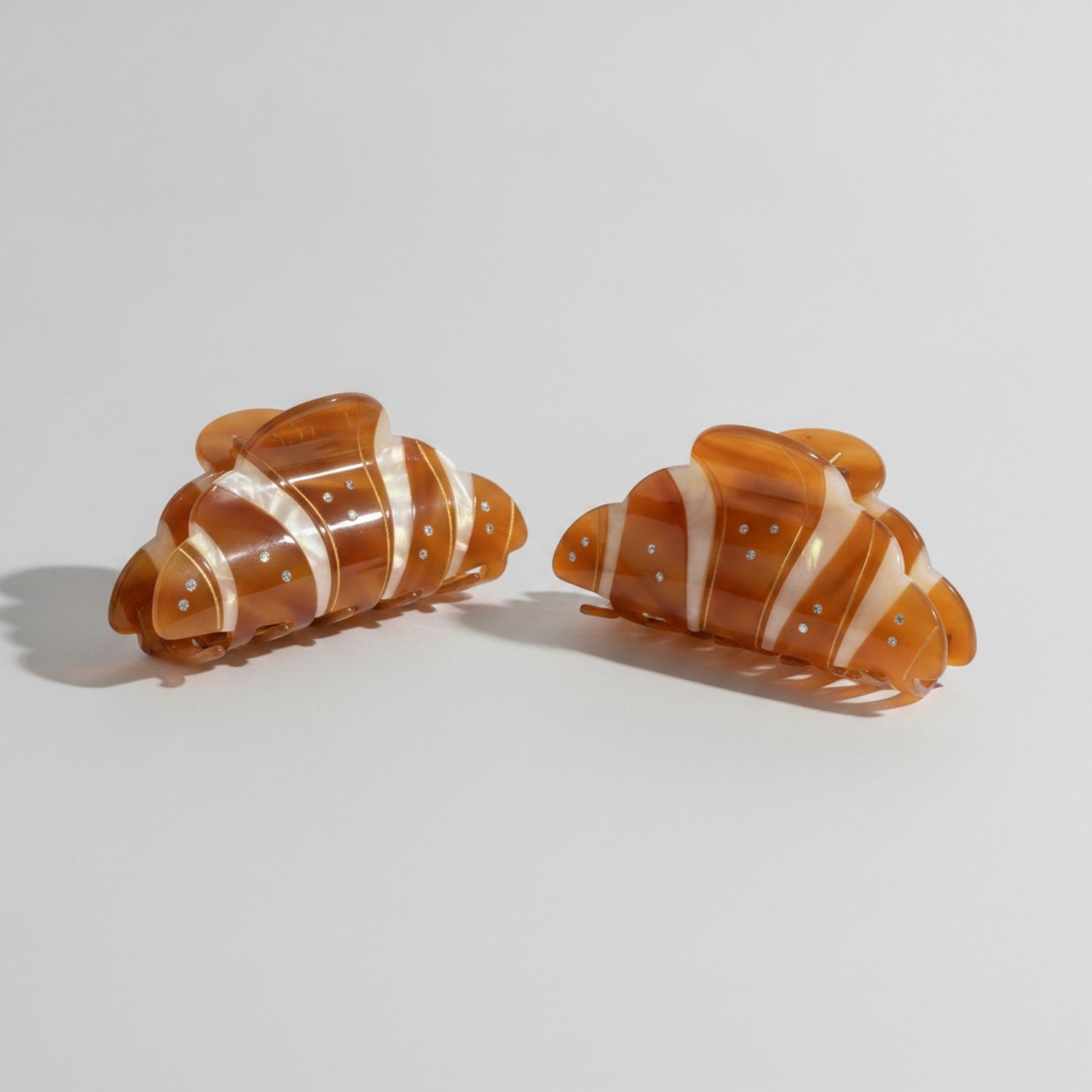 Tortoiseshell Rhinestone Hair Claw Clip Set