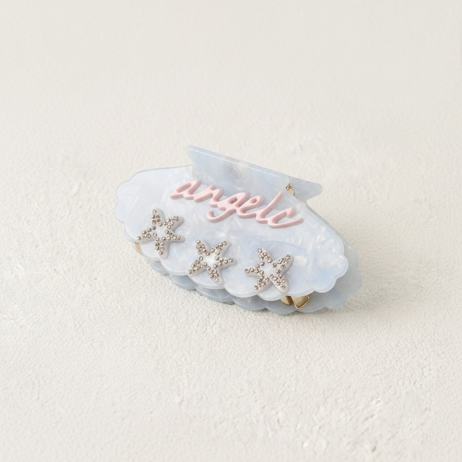 Celestial Star Rhinestone Cloud Hair Claw - Blue (11mm x 5.5cm, 53g)