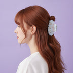 Celestial Star Rhinestone Cloud Hair Claw - Blue (11mm x 5.5cm, 53g)