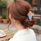 Ice Cream Cone Beaded Hair Claw Clip – hair accessories (view 2)
