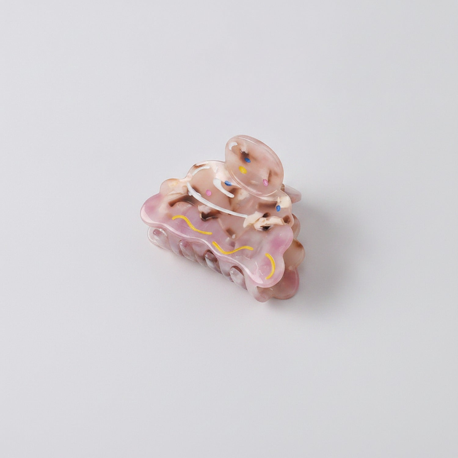 Ice Cream Cone Beaded Hair Claw Clip