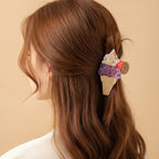 Ice Cream Cone Hair Claw Clip With Strawberry Top – hair accessories (view 3)