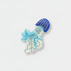 Jellyfish Blue Wavy Hair Claw Clip – hair accessories (view 1)