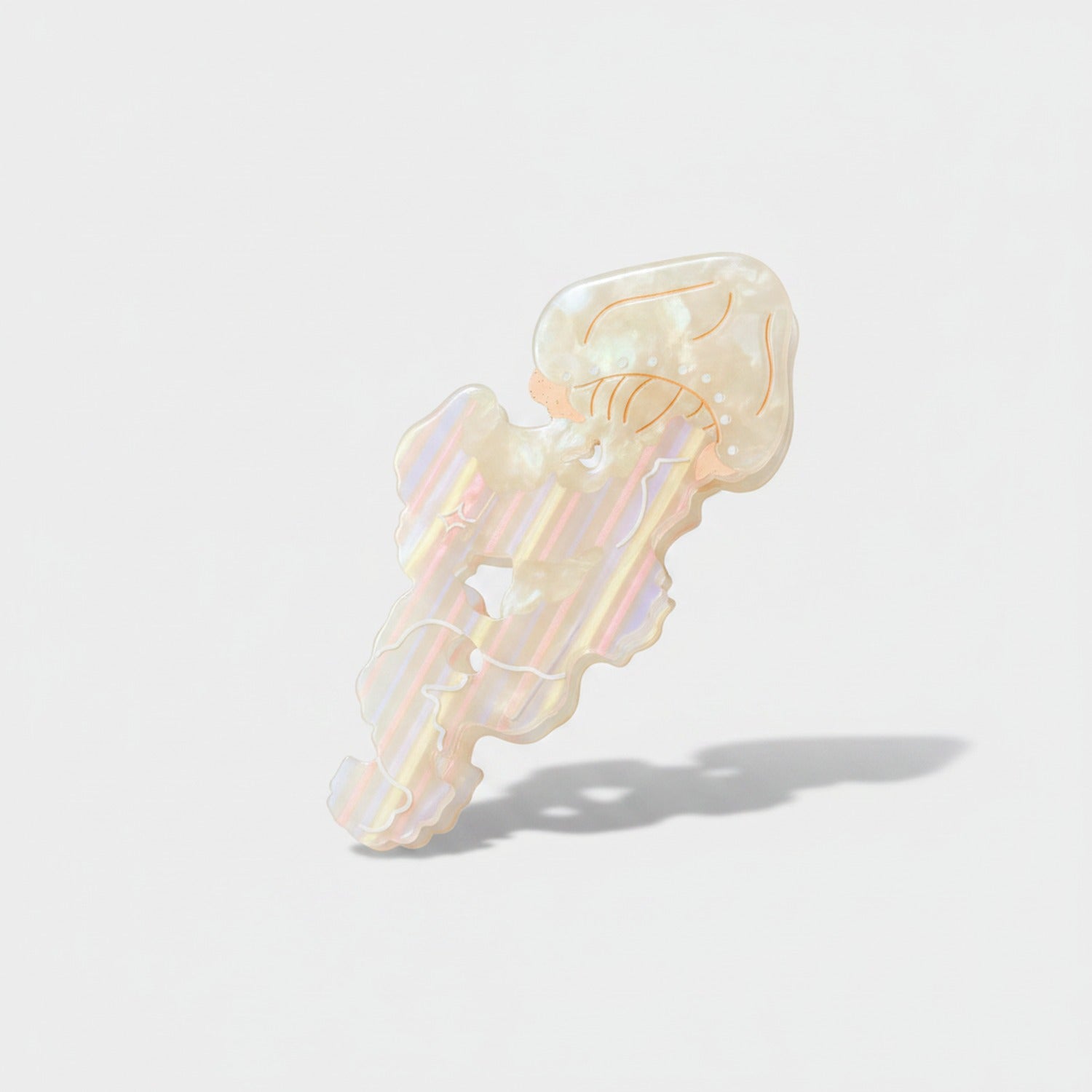Iridescent Jelly Hair Claw Clip