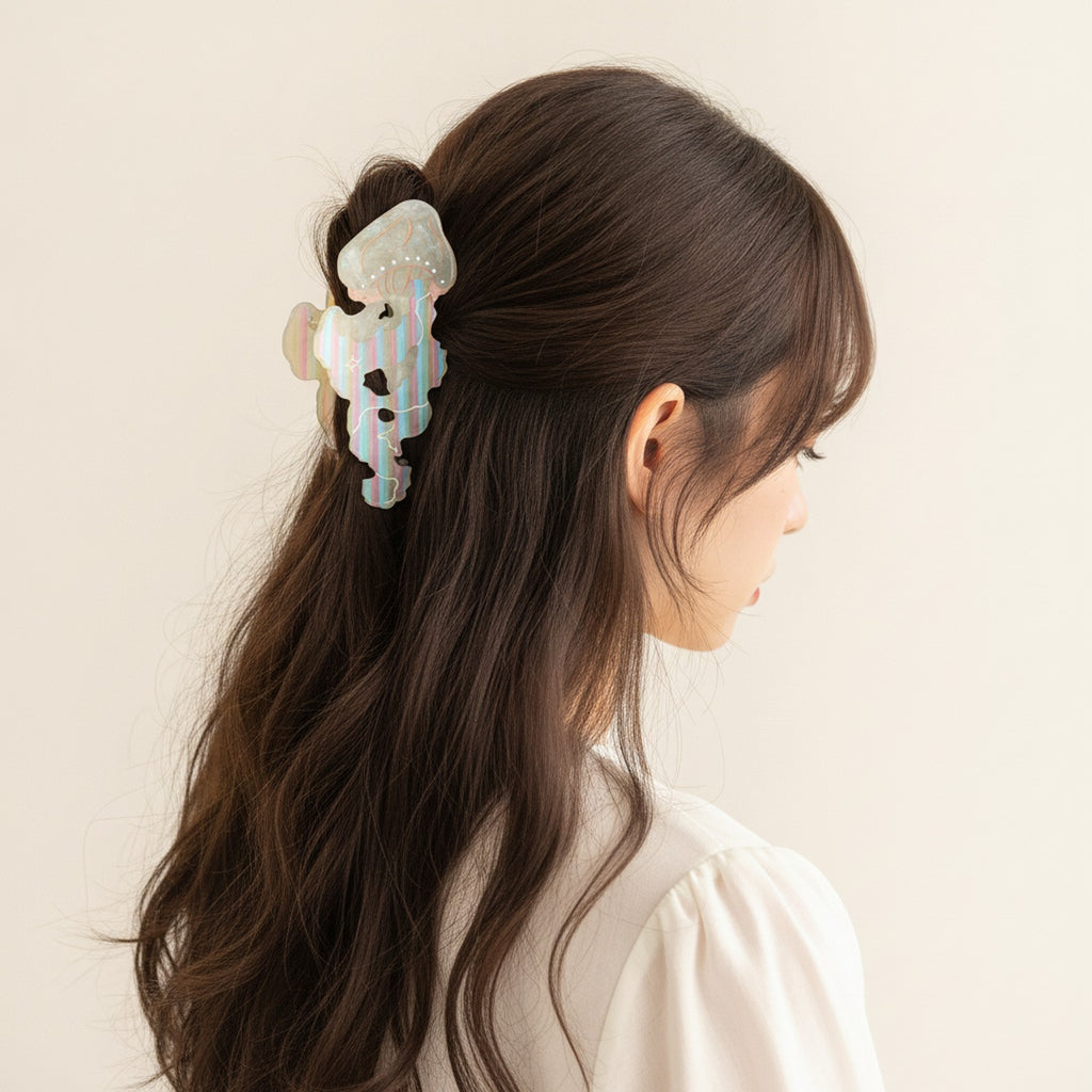 Iridescent Jelly Hair Claw Clip – hair accessories (view 3)