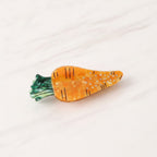 Carrot Rhinestone Hair Claw Clip Orange – hair accessories (view 2)