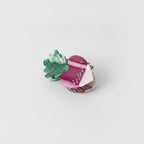 Burgundy Pearl Butterfly Acrylic Hair Claw – hair accessories (view 1)