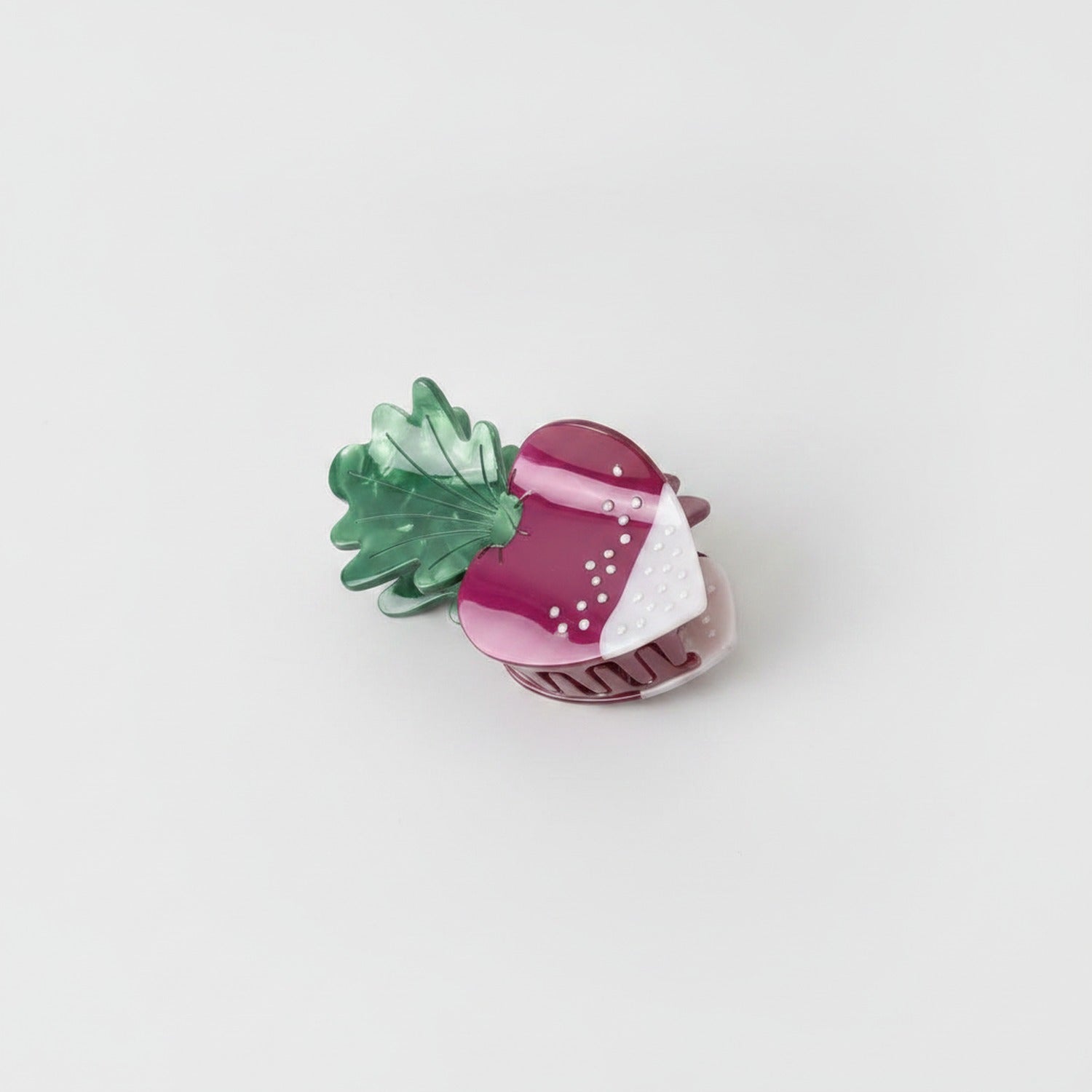 Burgundy Pearl Butterfly Acrylic Hair Claw
