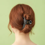 Black Spotted Dachshund Hair Claw Clip – hair accessories (view 2)