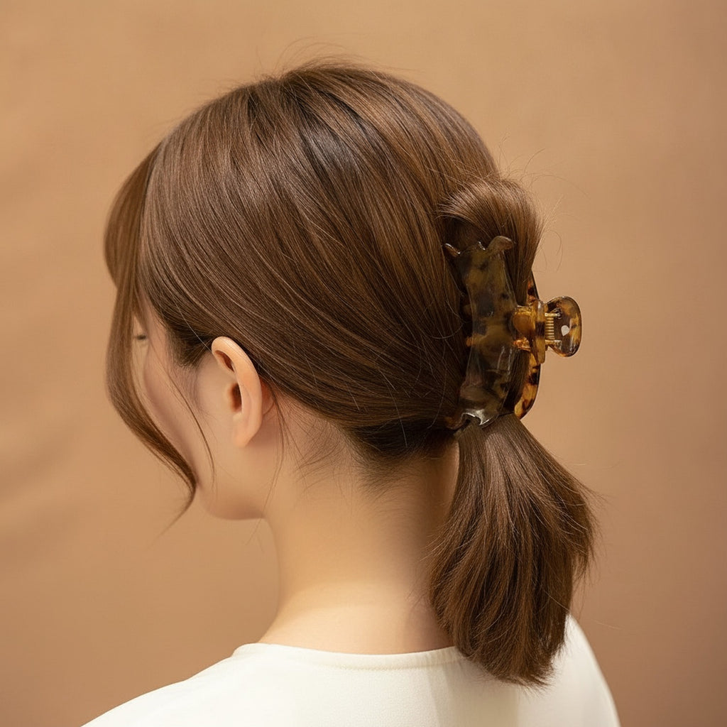 Amber Tortoiseshell Dachshund Hair Claw Clip – hair accessories (view 3)