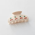 Cherry Pearl Beaded Hair Claw Clip – hair accessories (view 1)