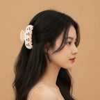 Cherry Pearl Beaded Hair Claw Clip – hair accessories (view 2)