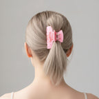 Pink Grid Claw Hair Clip Valentine's Day – hair accessories (view 2)