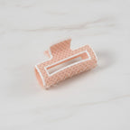 Claw Hair Clip - Peach Polka Dot – hair accessories (view 1)
