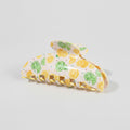 Citrus Fruit Printed Gold Hair Claw Clip – hair accessories (view 1)