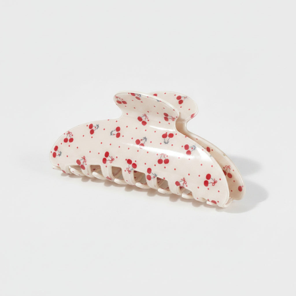 Cherry Print Acetate Hair Claw Clip – hair accessories (view 1)