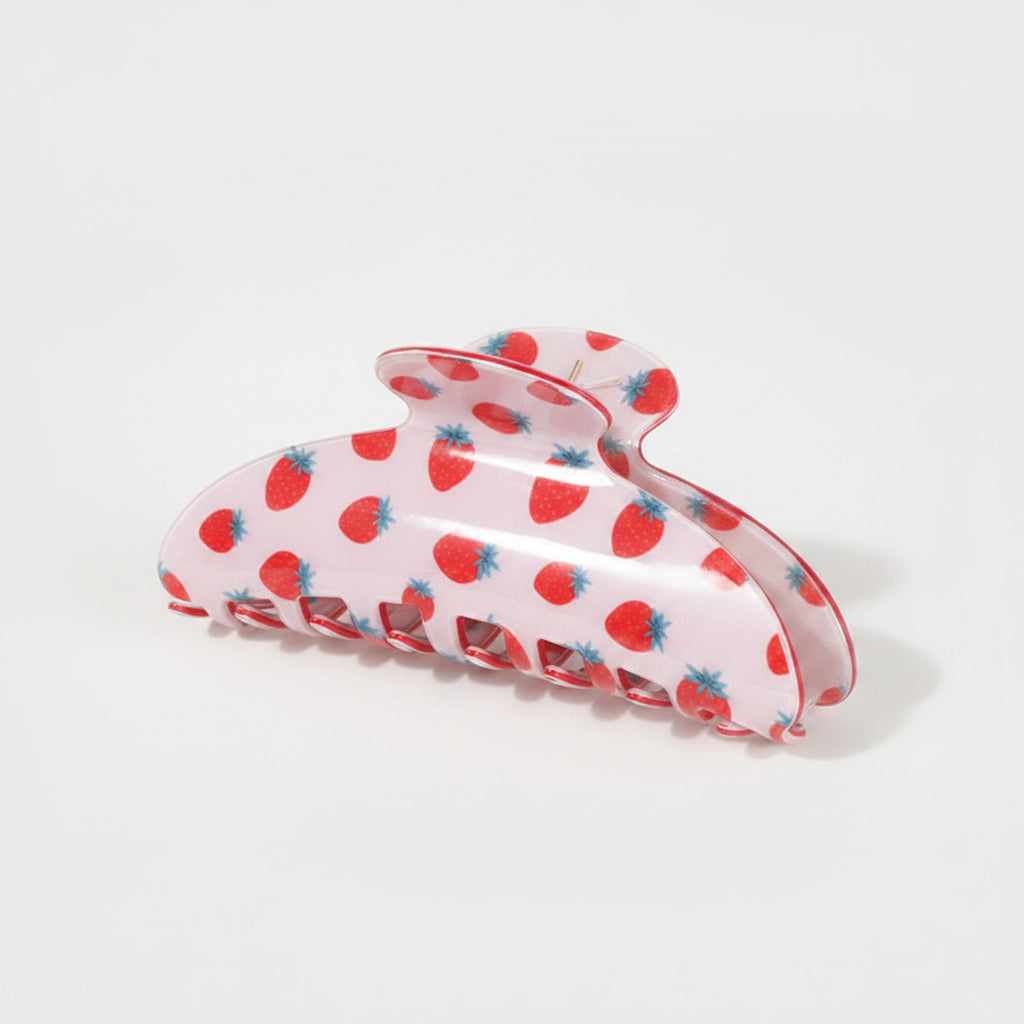 Strawberry Pink Acrylic Hair Claw Clip – hair accessories (view 1)