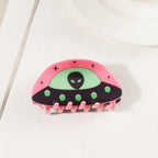 Alien UFO Hair Claw Clip - Pink Alien UFO
