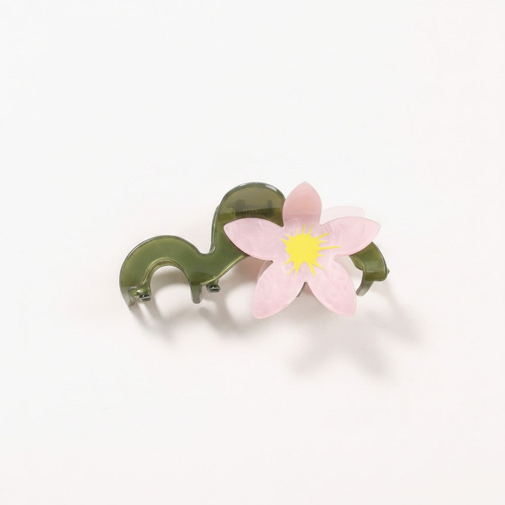 Flower Acrylic Hair Claw Clip - Pink Daisy