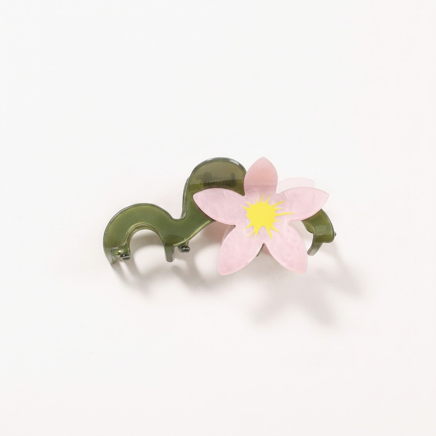 Flower Acrylic Hair Claw Clip - Pink Daisy